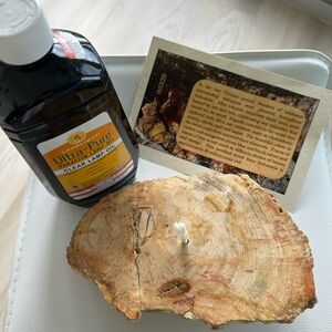 Clear Lamp Oil with Natural Wood Base